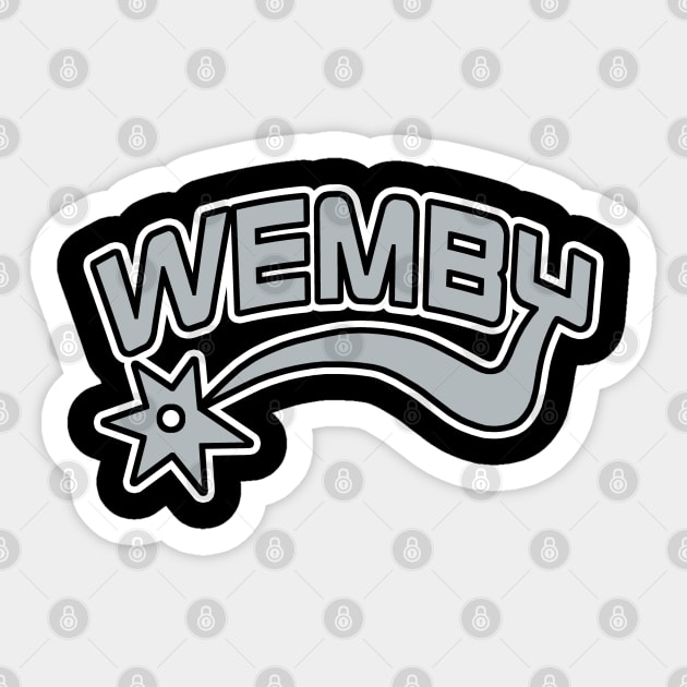 Wemby, San Antonio Basketball Sticker by FanSwagUnltd